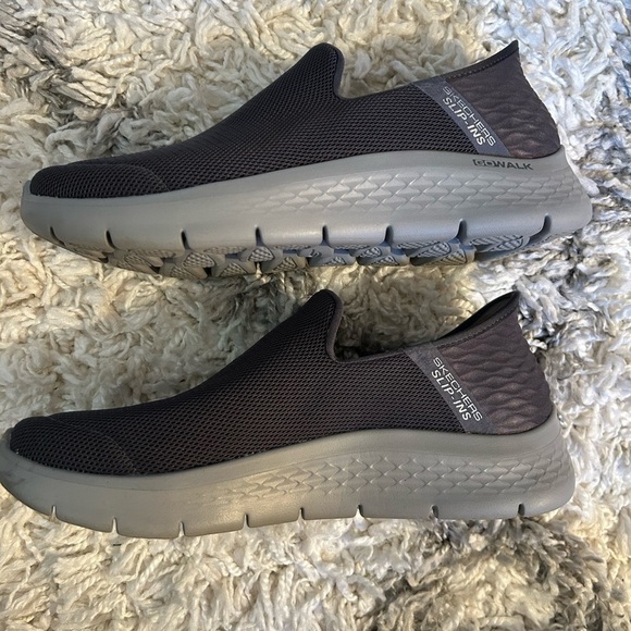 Skechers Men's Dark Grey “Go Walk” Slip-In Shoes - Picture 3 of 8